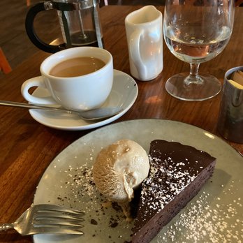 Wild Fish - Chocolate ganache with coffee ice cream and cup of French press decaf. - Seafood Near Me - Pacific Grove, California