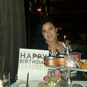 Maple & Ash - The staff printed a card on one of their menus for me. Super sweet. Thank you - Steakhouses Near Me - Chicago, Illinois