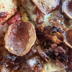 Eric Gordon's Greek's Pizzeria - Dry AF pepperoni on a cold pizza