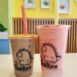 TeaRex Bubble Tea Cafe - Milk tea and red guava blended