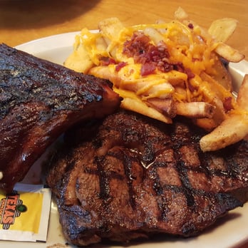 Texas Roadhouse - Ribeye and ribs with loaded steak fries. - Barbeque Near Me - Columbus, Ohio Texas Roadhouse - Ribeye and ribs with loaded steak fries. - Barbeque Near Me - Columbus, Ohio
