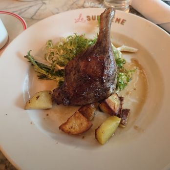 Le Suprême - The duck confit is cooked really well and is a nice portion, though you could add a side if you wanted - French Near Me - Detroit, Michigan Le Suprême - The duck confit is cooked really well and is a nice portion, though you could add a side if you wanted - French Near Me - Detroit, Michigan