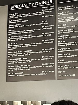 Menu photo 4 Charis Coffee Manteo, NC