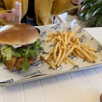 Cafe Bernie - Fried Grouper Burger - Beer, Wine & Spirits Near Me - Miami Beach, Florida Cafe Bernie - Fried Grouper Burger - Beer, Wine & Spirits Near Me - Miami Beach, Florida