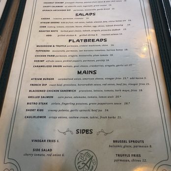 Atrium - menu - New American Near Me - Atlanta, Georgia Atrium - menu - New American Near Me - Atlanta, Georgia