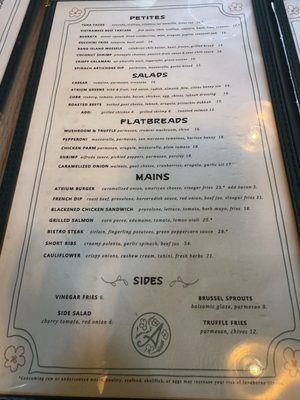 Menu photo 1 Atrium Atlanta, GA Menu photo 1 Atrium Atlanta, GA