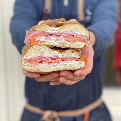 Tin Roof Cafe At The Heist - House Cured Lox on House Made Bagel!