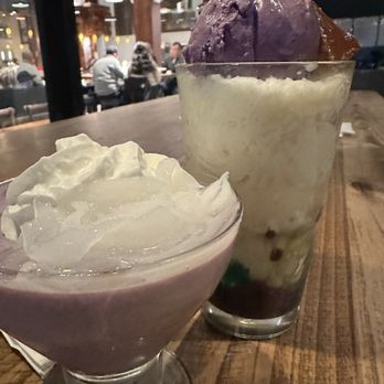 Avenida Restaurant - Ube panna cotta and Halo Halo - Filipino Near Me - San Mateo, California