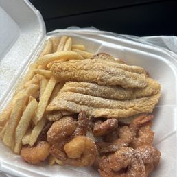 Catfish and shrimp combo Combo 1