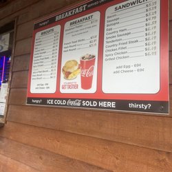 Snack Shack - Breakfast menu