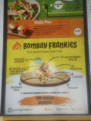 Menu photo 3 Bombay Frankies Mississauga, ON Menu photo 3 Bombay Frankies Mississauga, ON