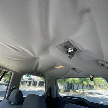 Upholstery Needs - Sagging Headliner passenger rear view. - Furniture Reupholstery Near Me - El Cerrito, California