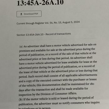 Deluxe Auto Sales - Disclosure after sale for 180 days. - Car Dealers Near Me - Linden, New Jersey