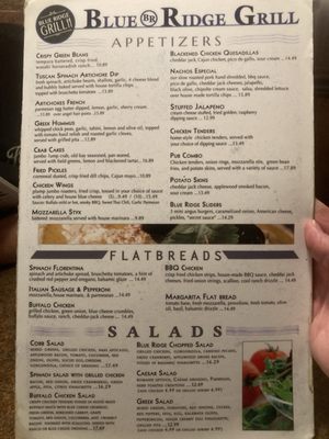 Menu photo 2 Blue Ridge Grill Rochester, NY