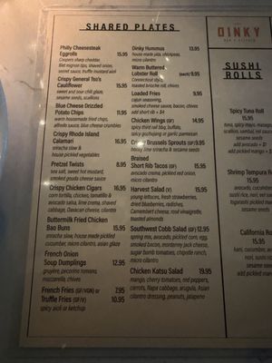 Menu photo 1 The Dinky Bar & Kitchen Princeton, NJ Menu photo 1 The Dinky Bar & Kitchen Princeton, NJ