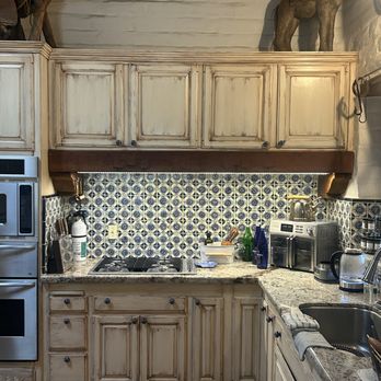 Waterman Creations - Old world Spanish cabinet finish - Painters Near Me Waterman Creations - Old world Spanish cabinet finish - Painters Near Me
