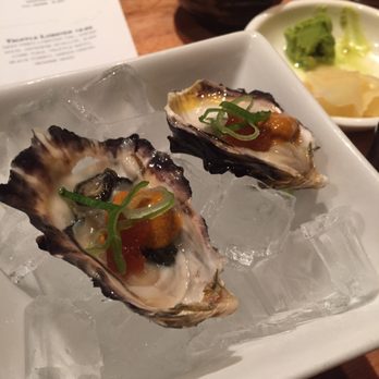 Japonais Bistro - Oysters with roe and sea urchin for $8. - Japanese Near Me - Edmonton, Alberta