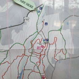Maps are posted at main trailheads around the park