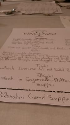 Menu photo 1 Vincenzo Hamburg, HH