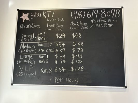 Menu photo 3 Star KTV Lounge Sacramento, CA Menu photo 3 Star KTV Lounge Sacramento, CA