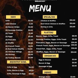 Phoenix Eatery - Menu