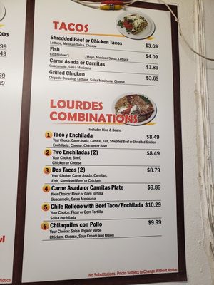 Menu photo 4 Lourdes Escondido, CA Menu photo 4 Lourdes Escondido, CA