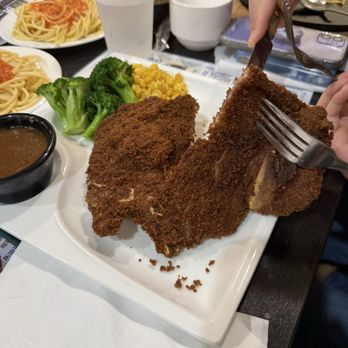 Cafe Spot - Pork cutlet - burnt, dry, thin meat - Cafes Near Me - Temple City, California