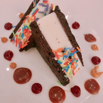 Ostra - Ice cream sandwich with house-made sprinkles (but the sauces were the star!) - Seafood Near Me - Boston, Massachusetts Ostra - Ice cream sandwich with house-made sprinkles (but the sauces were the star!) - Seafood Near Me - Boston, Massachusetts