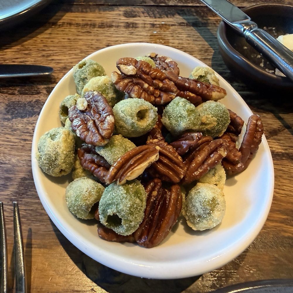Gemma - Fried olives and pecans - French Near Me - Dallas, Texas Gemma - Fried olives and pecans - French Near Me - Dallas, Texas
