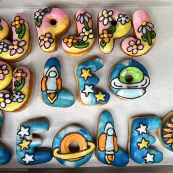 Simone's Donuts - Groovy/Space Bday! - Donuts Near Me - Long Beach, California