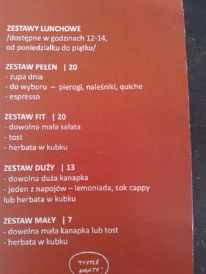 Menu photo 1 Dwóch Takich Warsaw, MZ Menu photo 1 Dwóch Takich Warsaw, MZ