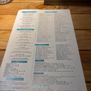 Playa Mesa - Drink menu - Mexican Near Me - Costa Mesa, California Playa Mesa - Drink menu - Mexican Near Me - Costa Mesa, California