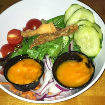 Sticky Rice - Very nice starter salad w/ ginger dressing - Asian Fusion Near Me - Richmond, Virginia Sticky Rice - Very nice starter salad w/ ginger dressing - Asian Fusion Near Me - Richmond, Virginia