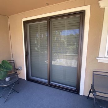 Den Defenders Security Doors - Installed TruFrame (Two Panel, Double Mesh) Sliding Security Door - (Sliding Glass Door). Color: Anodized Bronze. - Door Sales/Installation Near Me Den Defenders Security Doors - Installed TruFrame (Two Panel, Double Mesh) Sliding Security Door - (Sliding Glass Door). Color: Anodized Bronze. - Door Sales/Installation Near Me