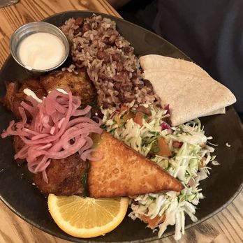 Cafe La Taza - Pork, rice and beans, fried cheese. (Forget the name) - Coffee & Tea Near Me - San Francisco, California Cafe La Taza - Pork, rice and beans, fried cheese. (Forget the name) - Coffee & Tea Near Me - San Francisco, California
