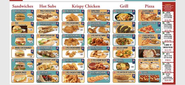 Menu photo 1 Krispy Krunchy Chicken Wilmington, DE