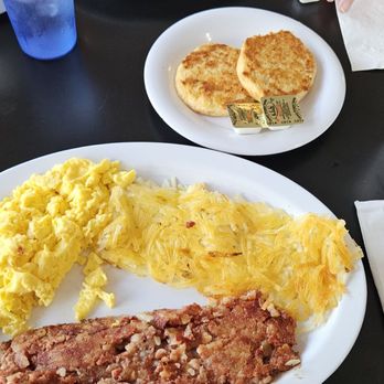 Nelson's Diner - Corn beef hash, eggs, biscuit, and hash brown. - Diners Near Me - Pompano Beach, Florida Nelson's Diner - Corn beef hash, eggs, biscuit, and hash brown. - Diners Near Me - Pompano Beach, Florida