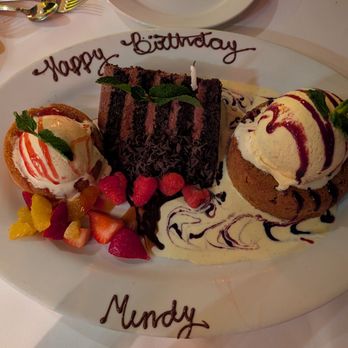 Mastro's Steakhouse - the cutest desserts platter (best of 3) - Steakhouses Near Me - Costa Mesa, California