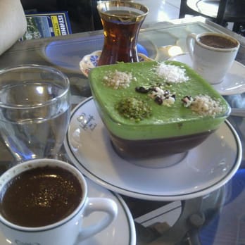 Hafiz Mustafa - pistachio and chocolate pudding with strong Turkish coffee - Desserts Near Me - Istanbul, 34