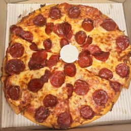 Large Pepperoni pizza Large Pepperoni pizza