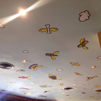 Barnabys Cafe - Whimsical ceiling stickers :) - American Near Me - Houston, Texas Barnabys Cafe - Whimsical ceiling stickers :) - American Near Me - Houston, Texas