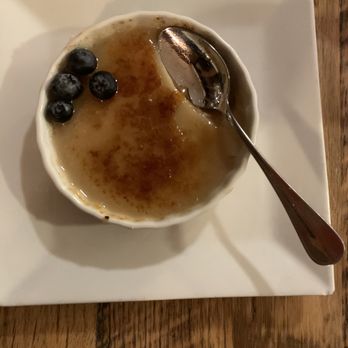 Ravens' Restaurant - Candy Cap mushroom creme brulee - Vegan Near Me - Mendocino, California Ravens' Restaurant - Candy Cap mushroom creme brulee - Vegan Near Me - Mendocino, California