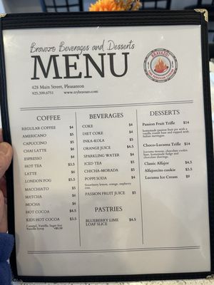Menu photo 7 Bravazo Pleasanton, CA