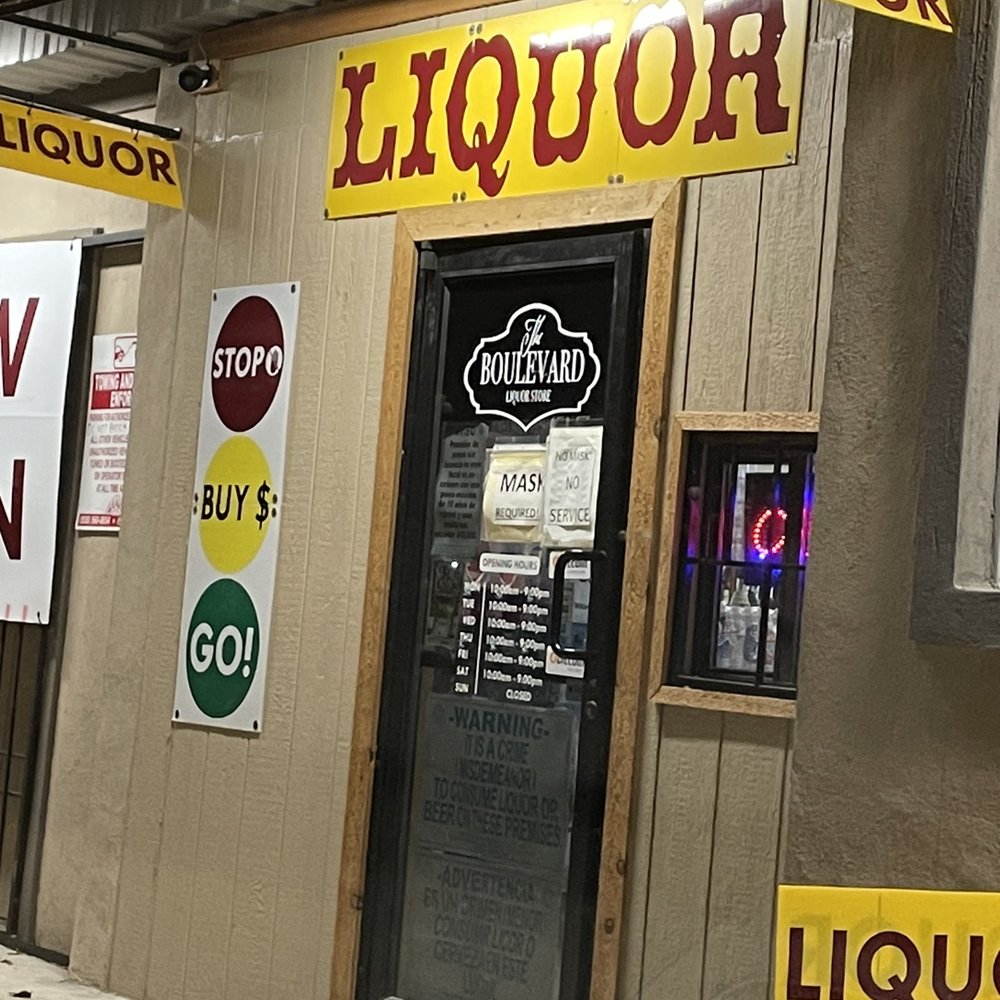 The Boulevard Liquor Store - the outside of the building - Beer, Wine & Spirits Near Me - McAllen, Texas