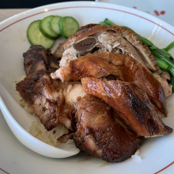 Frank BBQ & Noodles - Two BBQ Item Rice Plate with Char Siu and Roasted Duck - Barbeque Near Me - Irvine, California Frank BBQ & Noodles - Two BBQ Item Rice Plate with Char Siu and Roasted Duck - Barbeque Near Me - Irvine, California