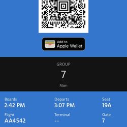 American Airlines - Boarding pass