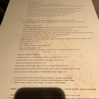 Tia Carmen - Dinner menu - New American Near Me - Phoenix, Arizona Tia Carmen - Dinner menu - New American Near Me - Phoenix, Arizona