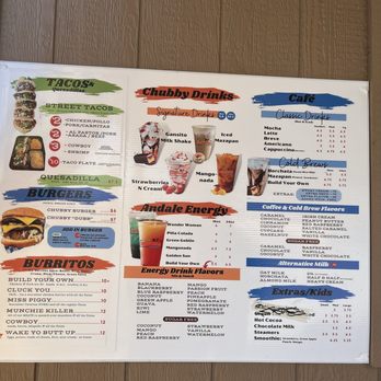 The Chubby Bean - Menu - Coffee & Tea Near Me - Salem, Oregon