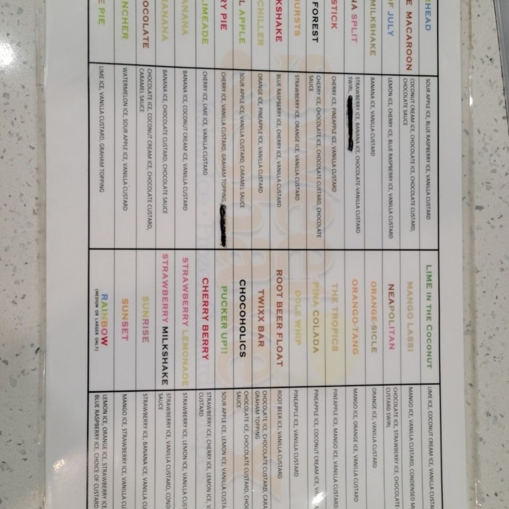 Sweet and Shavery - Flavor menu - Desserts Near Me - Davis, California Sweet and Shavery - Flavor menu - Desserts Near Me - Davis, California