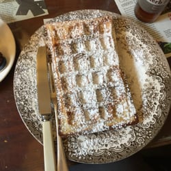 The Cocoa Tree Cafe - Giant Belgian waffle. #yelpmission